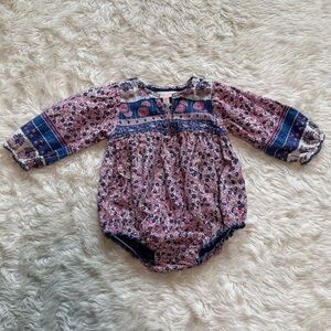 Pink Chicken Baby Jade Boho Bubble Onesie - Size 6-12M